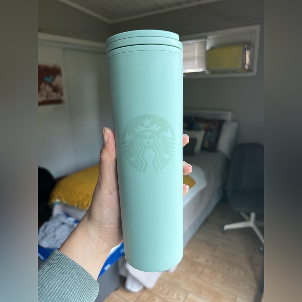 Starbucks Sea foam green Reusable Coffee Tumblr